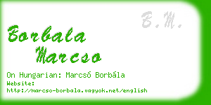 borbala marcso business card