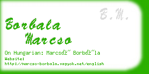 borbala marcso business card